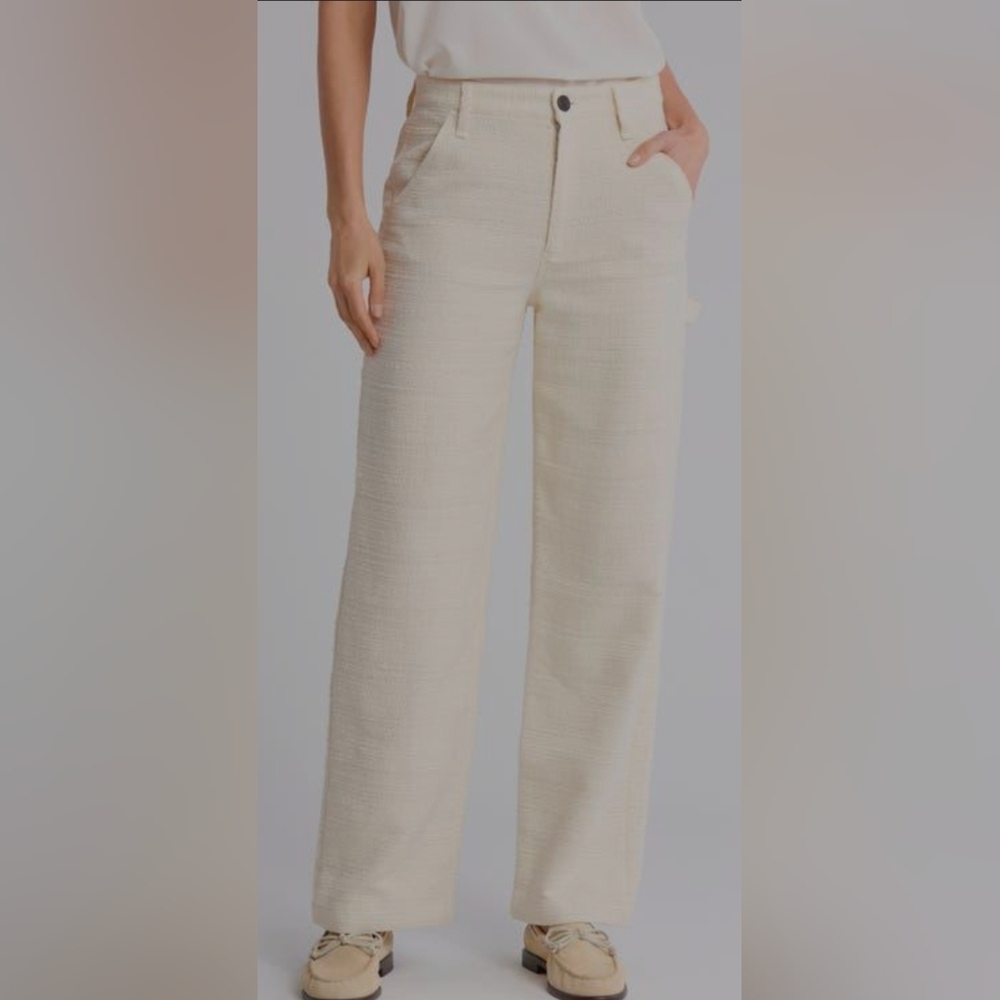 Rag And Bone Ivory Tweed Amaya Pants Size 29